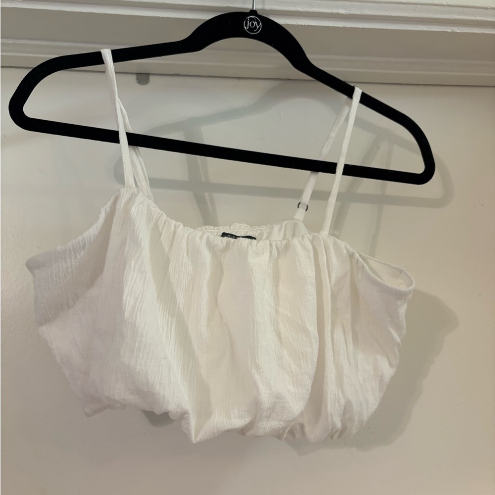 Wild Fable White Linen Tank top